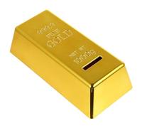 Nudiuhis Piggy Bank Money Box Gold Bar Brick Money Box Case for Birthday Gifts Home Decor