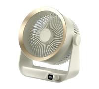 Nudiuhis Portable Air Circulation Table Fan Desktop Fan 4000mAh Battery Rechargeable 100 Speed Adjustable 180° for Home&Office A
