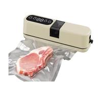 Nudiuhis Portable Plastic Sealer Machine Home Use Small Food Packaging Sealer Machine Automatic Vacuum Sealer Beige