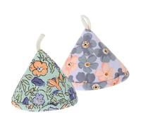 Nudiuhis Pot Lid Cap Triangular Pot Cap Heat Insulation Pot Handle Cover Pot Ear Cover Heat Insulation Cover,Green &