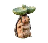 Nudiuhis Resin Sculpture Bird Feeders, Carved Resin Bird Bath,Outdoor Home Crafts Resin Yard Lawn Decorations Decor Sculpture Easy Install C