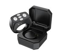 Nudiuhis Ring Mobile Phone Bluetooth Remote Control Mini Charging Case Camera Remote Shutter for Remote E-Book Page Turning A