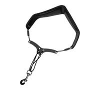 Nudiuhis Saxophone Shoulder Neck Strap Adjustable Sax Double Shoulder Strap Harness Sax Musical Instruments Accessories Black