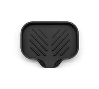 Nudiuhis Self Draining Soap Bar Holder Silicone Kitchen Sink Soap Dish Tray Counter Organizer S Black
