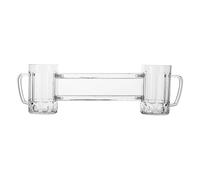 Nudiuhis Siamese Double Tool Dating Mug Wine Beer Beer Glass Glass&Bottle Wine Glasses for Two Dating Glasses