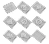 Nudiuhis Silicone Storage Box Mould Hollow Out Storage Case Mold DIY Case Cement Mold Non Stick Gift Box Plaster Mould for Gift