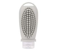 Nudiuhis Silicone Travel Refillable Bottle with Cleansing Brush Lotion Cosmetics Containers for Travel, E