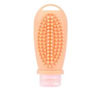Nudiuhis Silicone Travel Refillable Empty Bottle with Cleansing Brush Lotion Cosmetics Containers for Travel, H