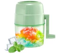 Nudiuhis Snow Cone Machine Shaved Ice Machine Manual Ice Shaver Machine Double Stainless Steel Blade Ice Crusher