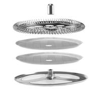 Nudiuhis Stainless Steel French Filters,Containing Spiral Disk,Mesh French Screen Disk for Wide French 600ml