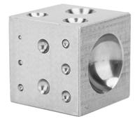 Nudiuhis Steel Dapping Doming Block, Steel Dapping Block Steel Square Die Steel Dapping Cube for Jewelry Making