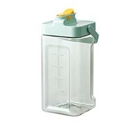 Nudiuhis Summer Drink Dispenser with Tap, Large-Capacity Juice Drink Dispenser, Cold Kettle with Faucet,Green 3.5L