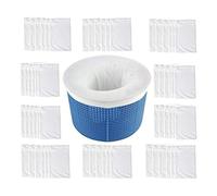 Nudiuhis Swimming Pools Skimmer Basket Bag Elastic Filter White Elasticity Splitter Pool Skimmer Net Fine Mesh Net Bag
