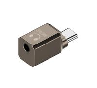 Nudiuhis Type-C to 3.5mm Audio Adapter 32Bit/384KHz Decoding Chip USB C Headphone Jack Converter for Mobile Phone Gunmetal Color
