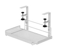 Nudiuhis Under Desk Cable Management Tray, Workstation Storage, Metal Cable Tray Basket,Standing Desk for Office and Home Style 1