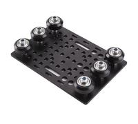 Nudiuhis V-Slot Gantry Plate Set 20-80mm Gantry Plate with 6 Wheels for 3D Printer Part CNC Machine Parts