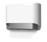 Nudiuhis Wall Mount Paper Towel Dispenser Commercial Hand Paper Towel Holder for Bathroom White