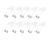 Nudiuhis White Glove Support Rack for Men and Women Golfers to Facilitate the Drying of Gloves