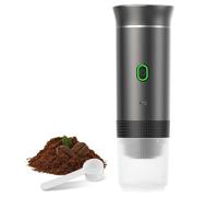 Nudiuhis Wireless Electric Portable Espresso Coffee Machine Camping Coffee Maker Capsule Powder Travel Coffee Maker Grey