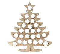 Nudiuhis Wooden Christmas Countdown Calendar Christmas Tree Countdown Calendar Chocolate Stand A