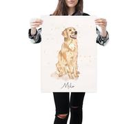 NudoHome Personalized Custom Watercolor Pet Portrait - Hand-Painted from Your Pet's Photo | Gift for Pet Lovers, Birthdays, and Christmas, Gift