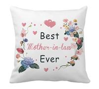 Nudoraw Cushion Covers Mother in Law Christmas Gifts for Mother in Law Birthday Presents for Mothers in Laws Gifts for Mother-in-Law New Home Gift for Women Mother-in-Law Cushion Covers 45 x 45
