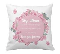 Nudoraw Cushion Covers Step Mum Valentines Gifts for Step Mum Gifts for Birthday Stepmum Gift for Women Steps Mums of the Bride Gift for Stepmum Presents for Women Christmas Cushion Covers 45 x 45
