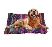 Nudoraw Small Dog Beds Washable,Cat Beds for Indoor Cats,Puppy Bed,Dog Mat for Cages,Dogs Mattress for Crate,Cats Cushion,Soft Cat Mats,Crate Mats,Dogs Pillow,Rabbit Bed,Mandala Boho Ethnic,24X18In