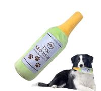 Nudorpn Bottle Dog Toy | Fun Game in the Shape of a Wine Bottle, Plush Dog Toy - for Education Puppy Anti-Boredom Chewing Indoor Outdoor Enrichment Crate