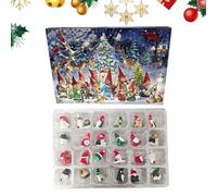Nudorpn Calendar | 24 Days Holiday Countdown Calendar | Garden Gnome Figures Decoration for Teens Adults | Daily Family Activity Home School Celebration