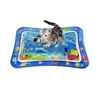 Nudorpn Cat Kitten Refreshing Water Mat, Anti-Scratch Sensory Play Mat with Air Pump, Refreshing Summer Toy for Animals, Indoor and Swimming Pool