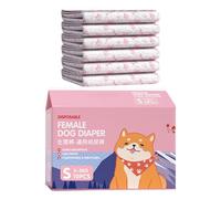 Nudorpn Dog Diaper, 10 Pieces Ultra-Absorbent Panties, Elastic Protection for Pets with Reduced Mobility Travel Accident Prevention Indoors