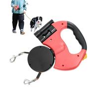 Nudorpn Double Dog , Retractable Telescopic with LED Light, Durable and Portable Pet Accessories for Walking, Hiking, Parking, Outdoor Activities