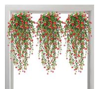 Nudorpn Faux Creepers - Soft Artificial Flower Decoration | Faux Realistic Rattan Decorative for Home Garden Living Room Bedroom