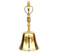 Nudorpn Hand Bells for Seniors Bedside Brass Meditation Bell Ritual Instrument Bell Tool for School Teaching Wedding Christmas Church Temple Altar