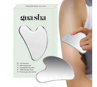 Nudorpn Stainless Steel Gua Sha, Lifting and Firming Double Chin Face, Massage Accessory for Neck Shoulders Body Face and Skin Care Reducing Double Chin and Relaxation