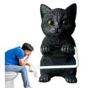 Nudorpn Toilet Paper Holder - Cute Home Decoration | Funny Toilet Paper Holder Roll Stand for Cat Lovers Kitchen Bedroom Office Apartment Dorm Hotel Farmhouse Restaurant Family