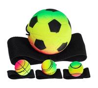 Nudorpn Wrist Ball, 4-Piece Rubber Balls Set, Training and Workout Device for Use in the Gym at Home for Children Fitness Team Training at Family Reunions, Indoors and