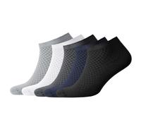 NUDUS Men’s Bamboo Ankle Socks, 5-Pair Gift Box, Super Breathable, Soft, Thin and Non Slip