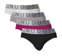 NUDUS Men's Cotton Underwear 4-Multipack Gift Box Briefs - Trunks - Boxer Briefs - - L