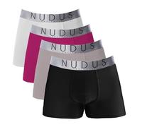 NUDUS Men's Cotton Underwear Pack of 4 Gift Box - Briefs - Trunks - Boxer Briefs, Boxer Briefs-b - Multi-color, L
