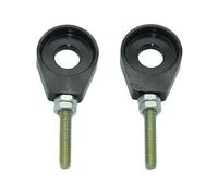 NUEAYMS 2Pcs Replacement Chain Tensioner 12mm/15mm Adjuster for CRF 50 70 Bike Scooter Dirt Pit Universal Aluminum Adjuster 15mm Rear Wheel Hole, Black