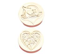 NUEAYMS 2Pcs Wedding Seal Stamp Head For Valentines Card Wedding Invitations Appreciation Card Wine Bottle Embellishments Craft Seal