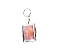 [NUEAYMS] Alloy Compact Looking Glass Keychain Charm, Including Magnified and Normal Face, Travel Makeup Gift Keychain, フリーサイズ