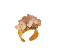 [NUEAYMS] Artistic Wire Crystal Pearl Ring Gift, As described in the description, No Gemstones
