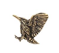 [NUEAYMS] Classic Bird Motif Key Ring Solid Copper Construction Antique Design Sturdy Holder for Daily Carry Essential Handmade Brass