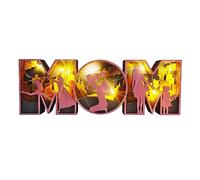 NUEAYMS Engraved Signs the Love Between Parent and Children Wood Frame Mom or Dad Birthday, Thanksgiving Day First Fathers Mother Sign Decoration Dad to Be From Son and Daughter