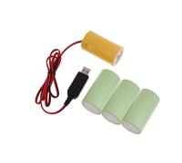 NUEAYMS Fake Battery Eliminators Universal USB to LR20 D False Battery Power Cable Cord Replace 4x1.5V LR20 D Batteries Universal Battery Power Cable Cord for 6V Toy