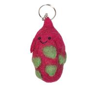 [NUEAYMS] Felt Bag Pendant Everyday Key Ring for Women 3D Fruit Shape Ring Jewelry Decoration for Cell Phone Purse Felt Fruit Keychain, フリーサイズ