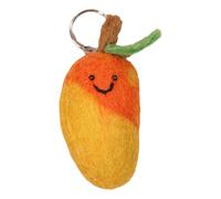 [NUEAYMS] Felt Bag Pendant Everyday Key Ring for Women 3D Fruit Shape Ring Jewelry Decoration for Cell Phone Purse Felt Fruit Keychain, フリーサイズ